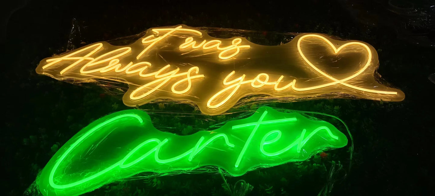 Custom Neon Sign Led Light Personalized Custom Logo Wall Decor Neon Sign For Store Wedding Happy Birthday Party Bar Neon Sign