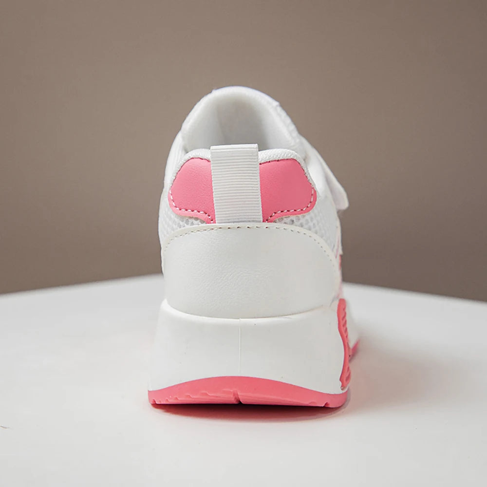 Autumn Children's Sport Shoes PU Leather Teenager Kid's Sneakers Anti-slippery Trend Fashion Girl's Sneakers Boy Running Shoes.