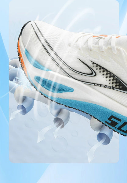 Men's Sports Shoes Cushioning Non-Slip Flat Wear Resistant Sneakers Mesh Breathable Platform Soft Running Shoes for Man.