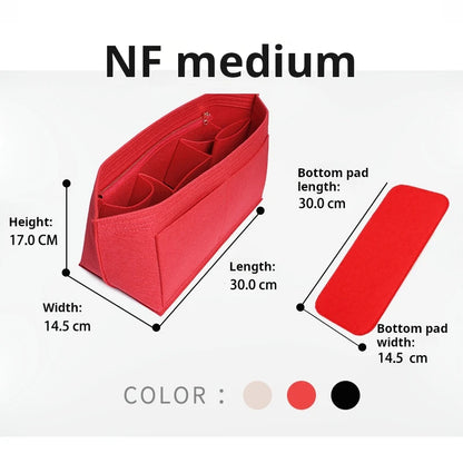 Purse Organizer Insert for Handbags, Felt Bag Organizer for Tote & Purse, Tote Bag Organizer Insert, for lv neverfull