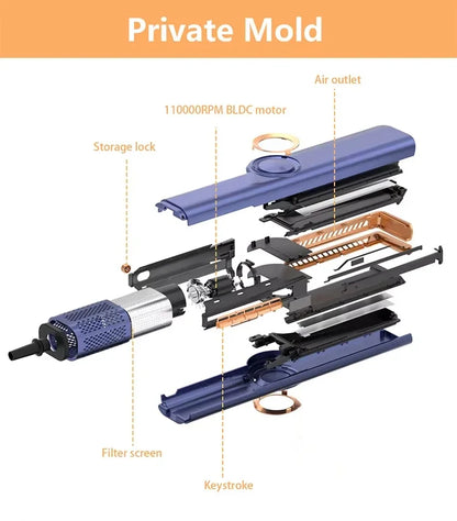 2 In 1 Hair Straightener multi styler Hair Dryer 110000rpm electric hair brushes Straightening Air Intuitive Airflow