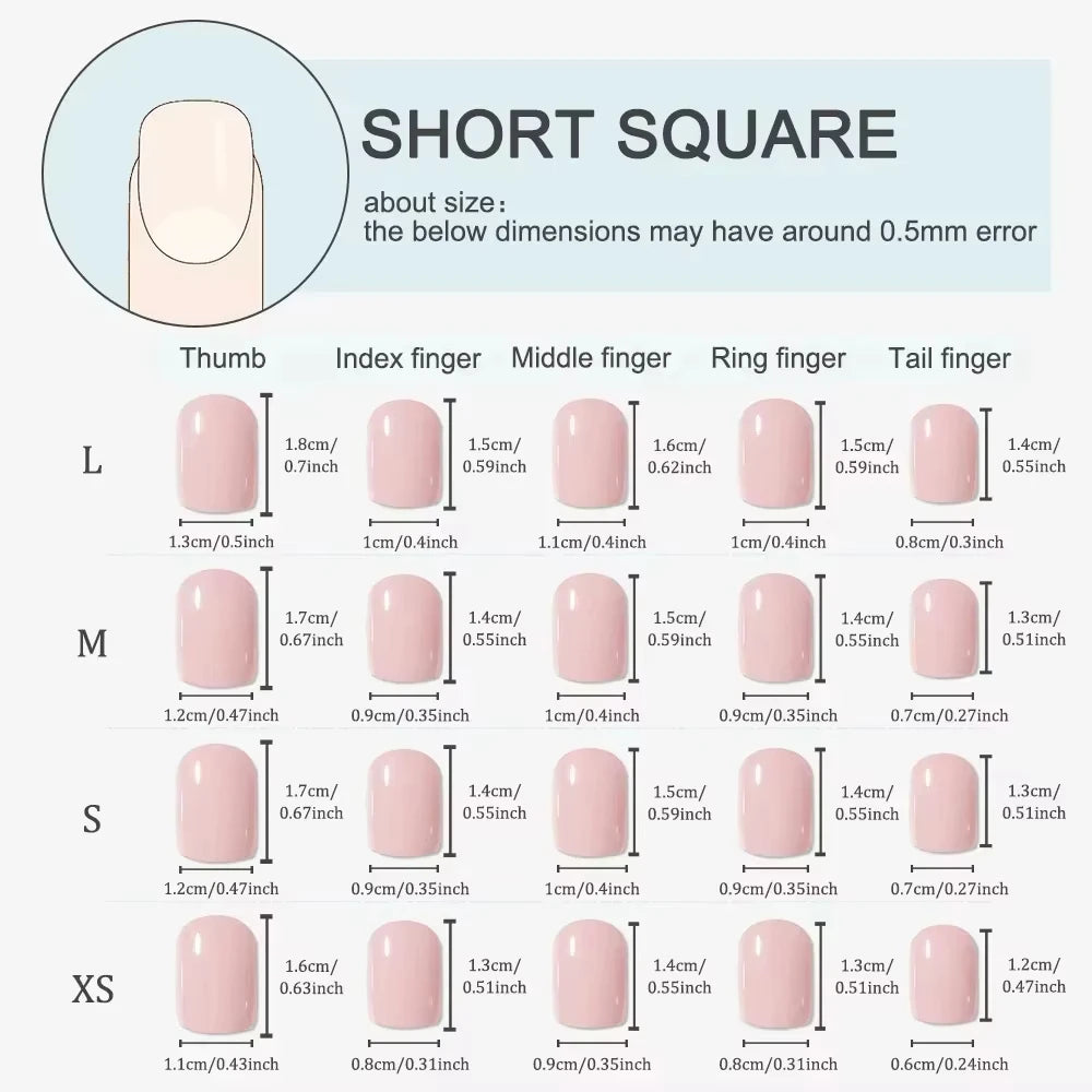 10pcs Ballet Short Nail Tips Set-Glossy Finish Polka Dot & Solid Color Designs with 3D Bow Accents Nail Art for Women and Girls.