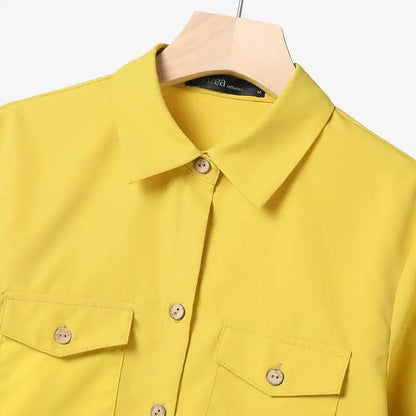 Elegant Autumn Women Matching Sets Long Sleeve Shirt Wide Leg Pants ZANZEA Casual Solid OL Work Suit Tracksuits Holiday Outfits