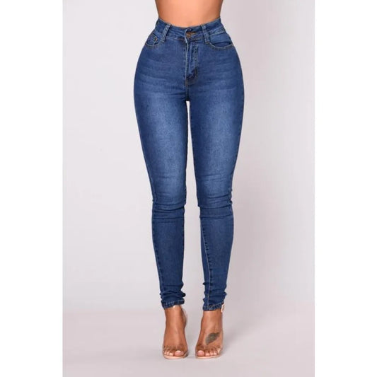 2025 New Women's  Jeans High Waist Push-Up Jeans High Stretch Stretch Mother Jeans Washed Denim Skinny Pencil Pants Women's.