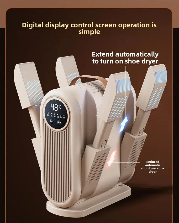 Portable Foldable Electric Shoe Dryer UV Blue Light UV Sterilization Deodorizing Shoe Dryer Fast Drying Household Shoe Dryer.