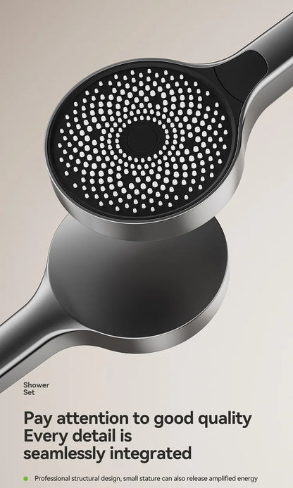 Four Ways Water Outlet Shower System Rainlfall Pressurized Sunflower Shower Set Wall Mounted Hot Cold Bathroom Shower Faucet Set