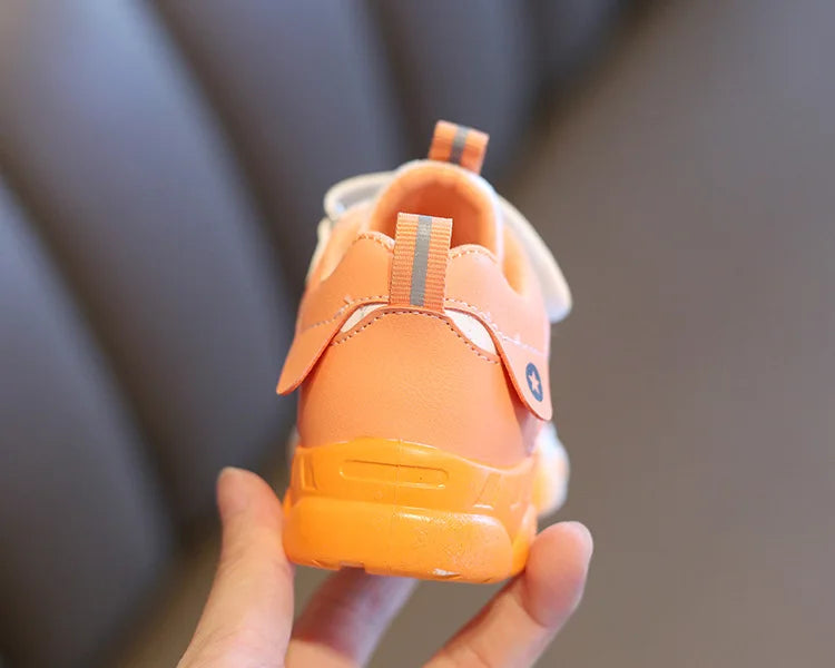 Size 20-31 Children Wear-resistant Casual Sports Shoes Baby Anti-slip Toddler Shoes Girls Boys Kids Soft Bottom Running Sneakers.