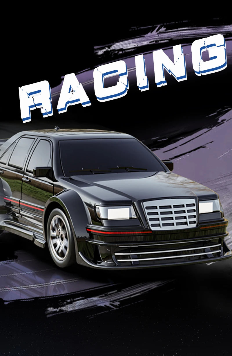 KF30 1:43 4WD Drift Racing Car With Gyroscope Speed Adjustment Real Lighting Control and Damping High Speed RC Cars For Kids Toy.