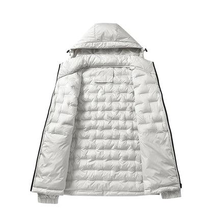 Outdoor Hiking Jacket Winter Fleece Windproof Camping Fishing Hooded Jacket Male Thick Warm Trekking Climbing Skiing Casual Coat.