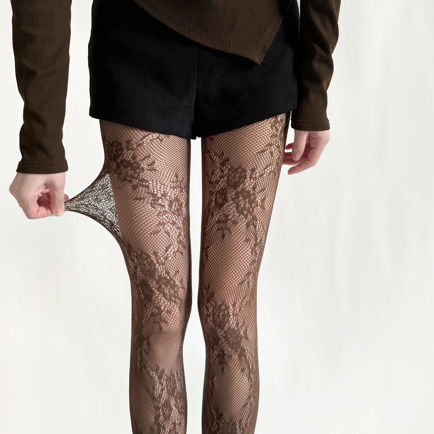 2025 New Tights Women Sexy Lace Floral Thigh High Stockings Pantyhose Lingerie Hosiery Mesh Fishnet Stockings Women Tights