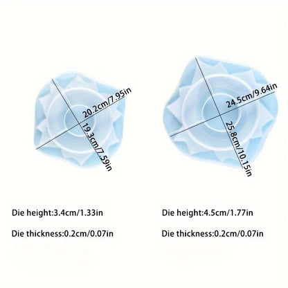 DIY Cake Stand Resin Tray Molds, Epoxy Resin Cake Storage Rack Dish Tray Casting Mold For Making Cupcake Dessert Platter.