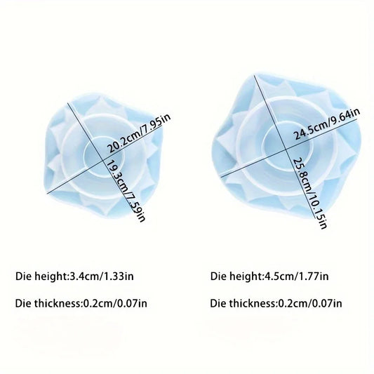 DIY Cake Stand Resin Tray Molds, Epoxy Resin Cake Storage Rack Dish Tray Casting Mold For Making Cupcake Dessert Platter.