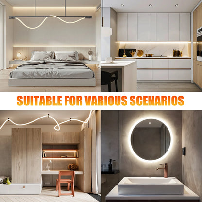 360 Degree Round Reticulate Neon LED Strip DC 12V 24V 240 Leds/m Natural Warm White Waterproof Flexible Silicon Tube Neon Strip.