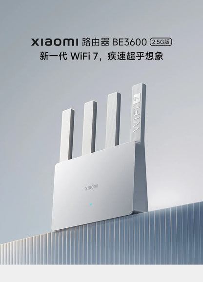 Xiaomi Router BE3600 WiFi 7 Dual-Band Qualcomm quad-core Gaming Acceleration 3570Mbps Dual WAN LAN Mesh Network Repeater VPN.
