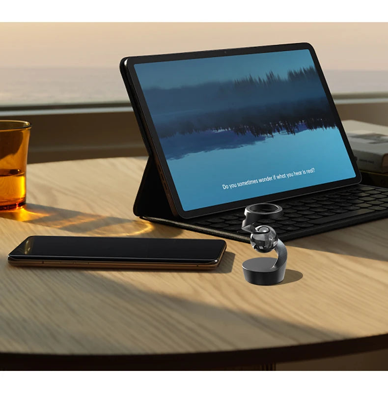 Adult Desktop Stress Relief Toy Aluminum Alloy Decompression Hypnosis Rotary Gyro Fingertip Kinetic levitating Spinner Gift.