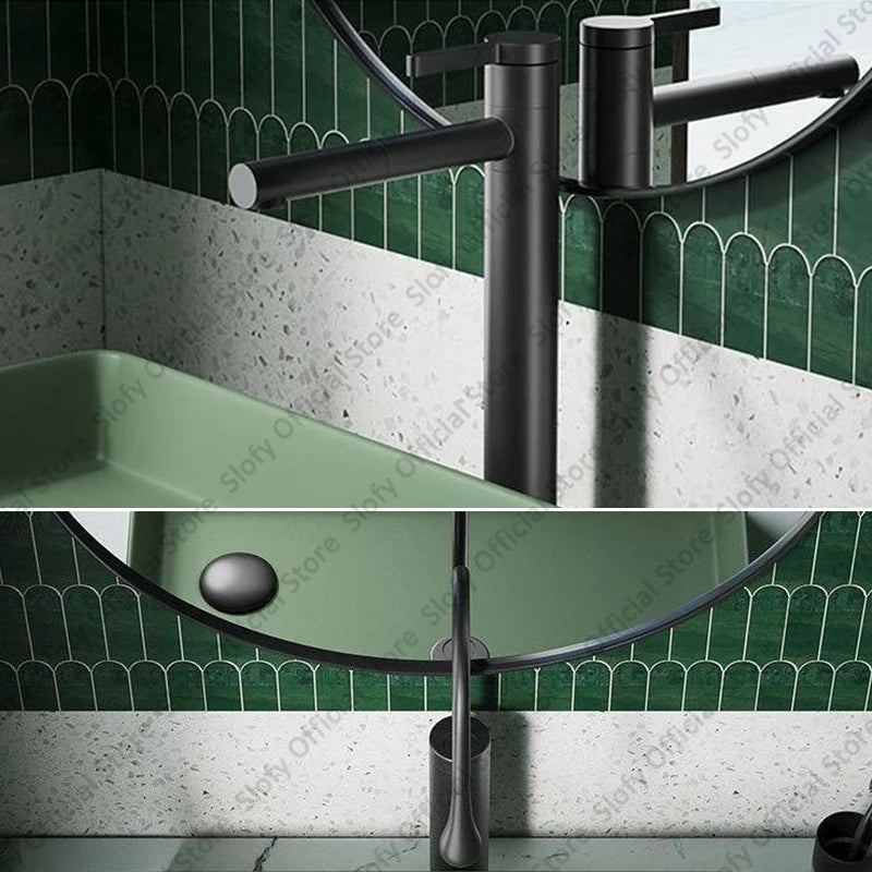 Grünes Haushalts-Hotel-Badezimmerwaschbecken, einfaches künstlerisches Keramik-Waschbecken über der Theke, Sockelwaschbecken, Balkon, Waschmaschine, Waschbecken