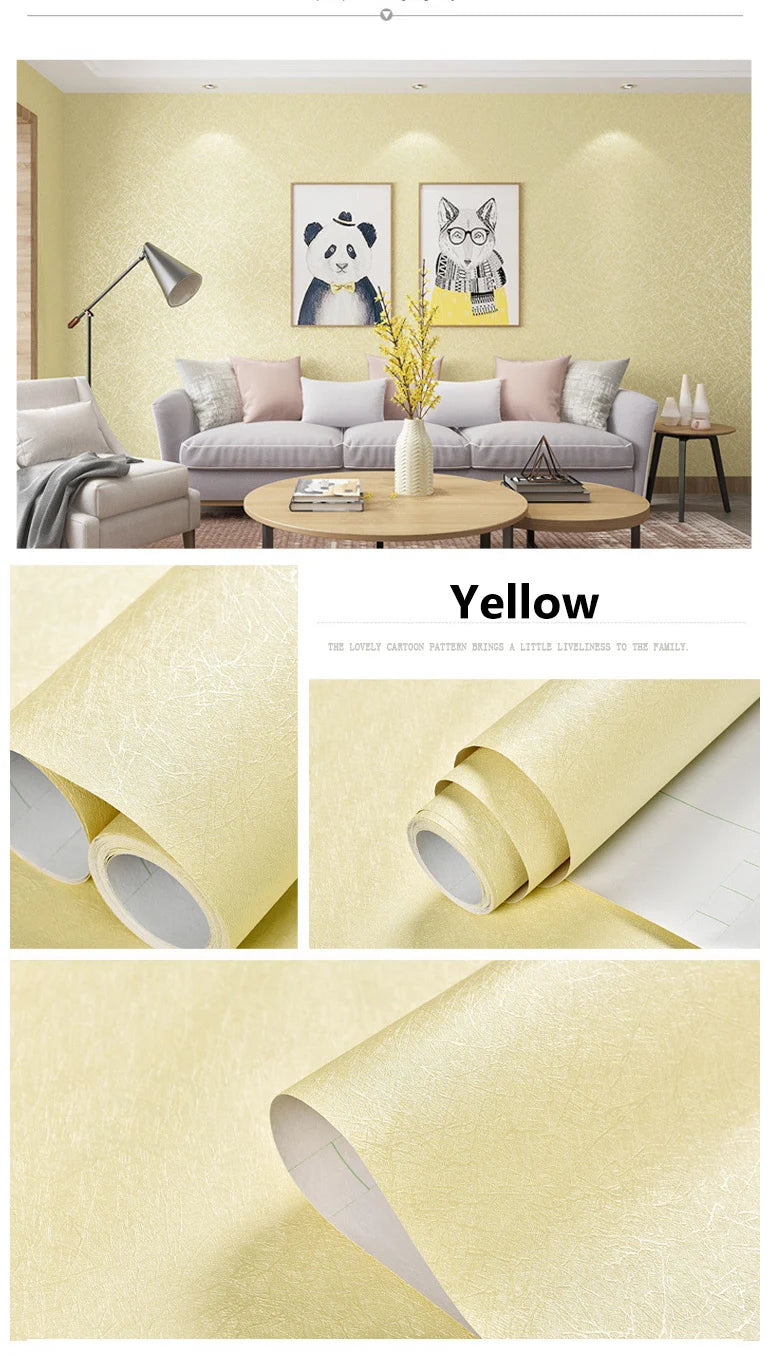 40 cm Seide Einfarbig Selbst-klebe Tapete Wohnzimmer Schlafzimmer Hintergrund Wand Feuchtigkeit-beweis Dekoration Wand Aufkleber Hause