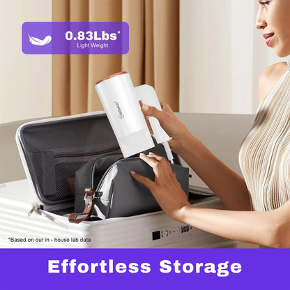 Hatteker 3-level Folding Hairdryer 2600W Hot Air Anion Hair Care for Home Travel Hair Dryer Dormitory Blow Drier 220V-240V EU