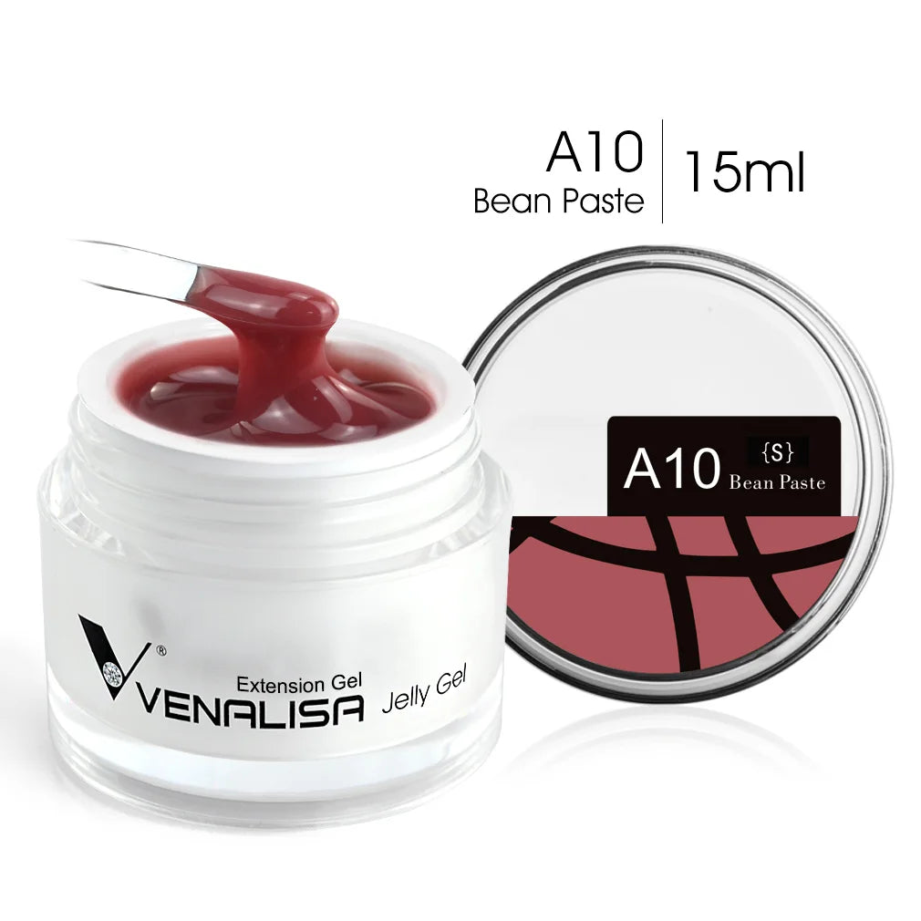 Venalisa Camouflage Nail Gel 15ml Soak Off UV LED Nail Polish Builder Construction Extend Semi Transparent  Jelly Poly Nail Gel