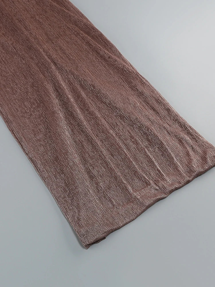 Sexy eine Schulter drapiert Glitzer langes Kleid Frauen braun Korsett funkelnd rücken frei figur betonte Maxi kleider Abend party Kleider.