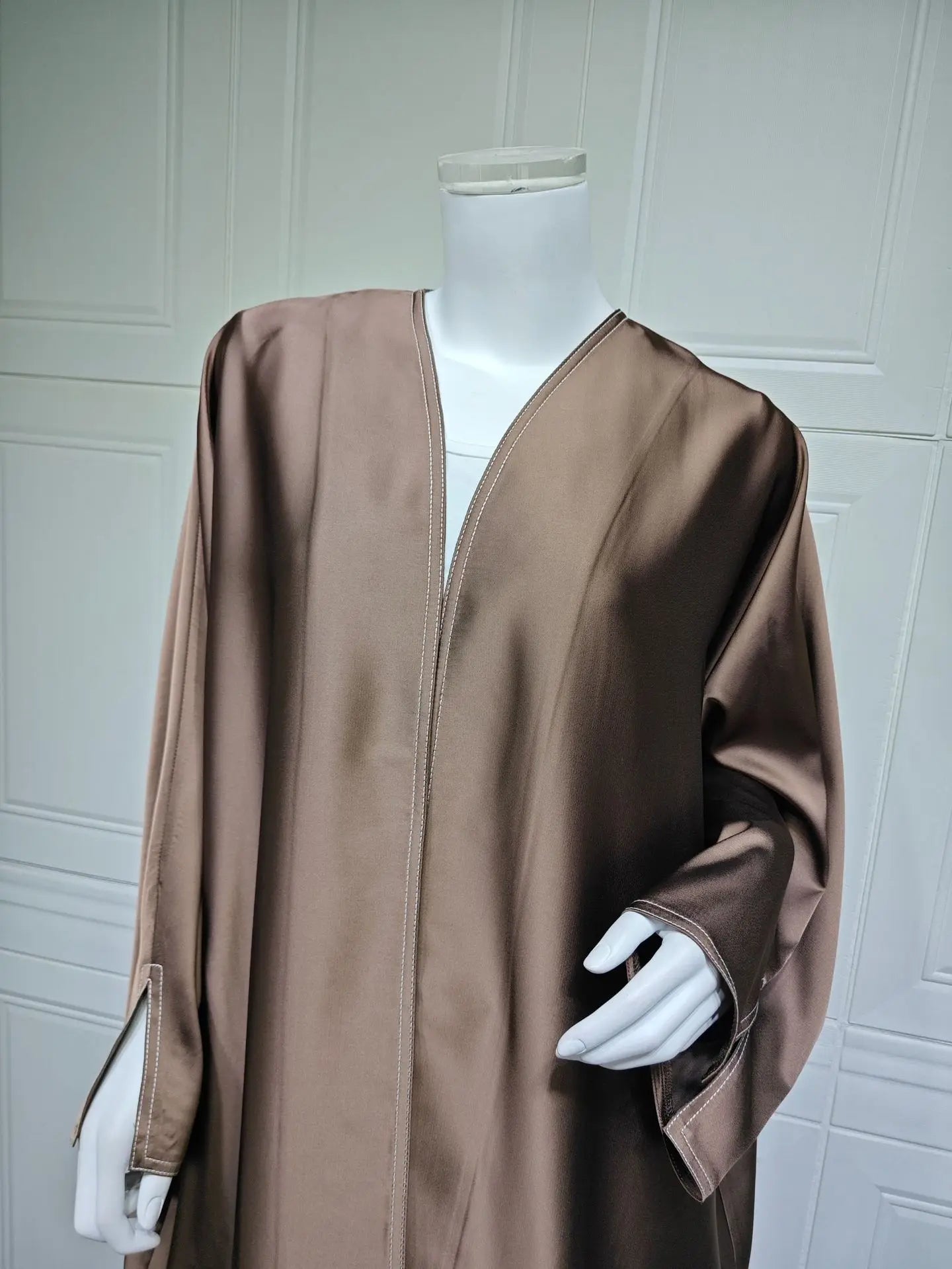 Ramadan Satin Open Kimono Abaya Dubai Luxury 2025 Muslim Kaftan Dress Abayas Women Islam Clothing Robe Femme Musulmane Kebaya