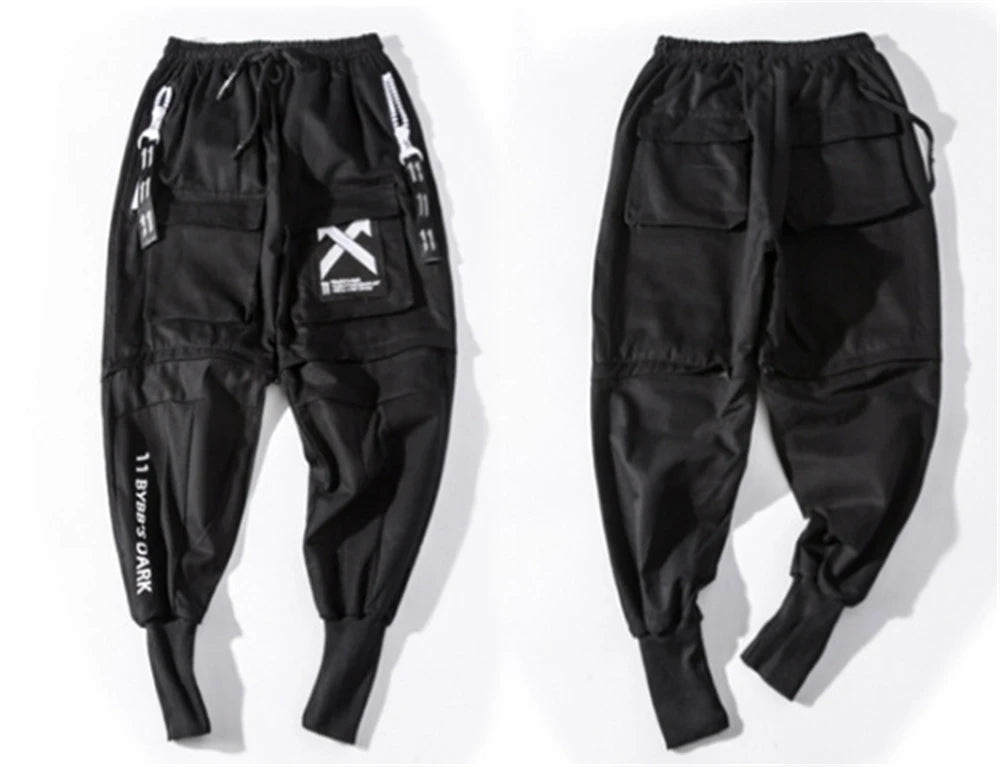 11 BYBB'S DARK Tactical Functional Cargo Pants Men Multi-Pocket Joggers Trousers 2023 Detachable Hip Hop Streetwear Pant Black.