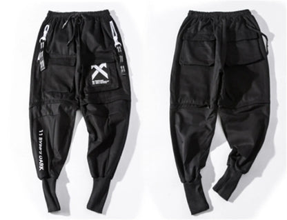 11 BYBB'S DARK Tactical Functional Cargo Pants Men Multi-Pocket Joggers Trousers 2023 Detachable Hip Hop Streetwear Pant Black.