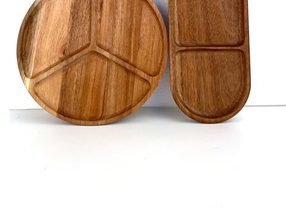 Acacia Wood Japanese Style Plates High Aesthetic Value Plates Creative Home Tableware Plates.