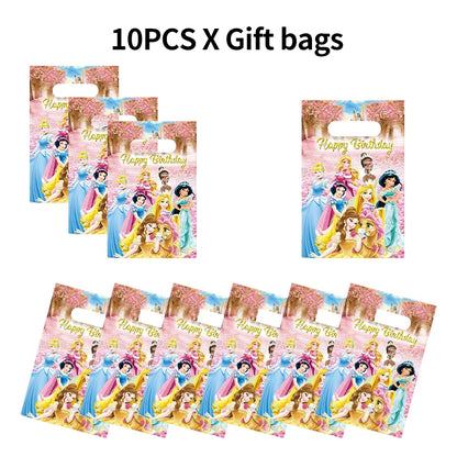 Disney Prinzessin Geburtstag Party Dekorationen Mädchen Kind Deco Disney Prinzessin Geburtstag Teller Servietten Tassen Geschirr Liefert Setup