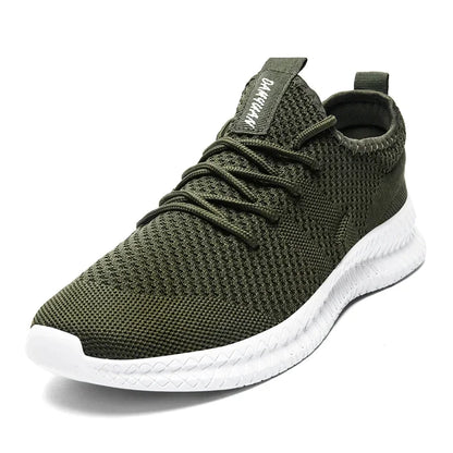 Fujeak Ultralight Running Shoes for Men Casual Breathable Mesh Sneakers Anti-slip Fashion Solid Colour Men's Shoes Plus Size 46.
