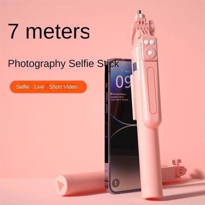FANGTUOSI New Long Selfie Stick Tripod for Smartphone Live, Tripods Stand with Wireless Bluetooth shutter For Phone Camera Vlog.