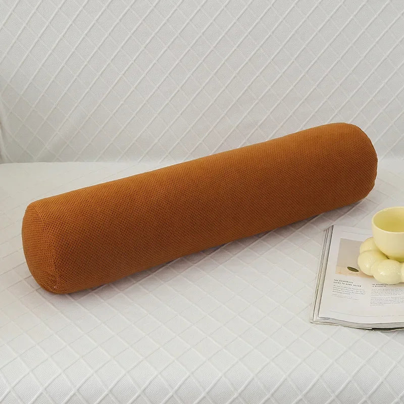 Body Pillow Pregnancy Pillows Chin Lumbar and Leg Support Stomach and Back Sleepers Adjustable Bendable Roll Pillow for Sleeping