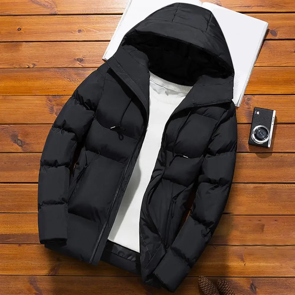 Fashion Parkas Men Winter Overcoat Thick Puffer Jacket Men Winter Coat Casual Jacket Warm Hooded Outwear Keep Warm Men Jacket.
