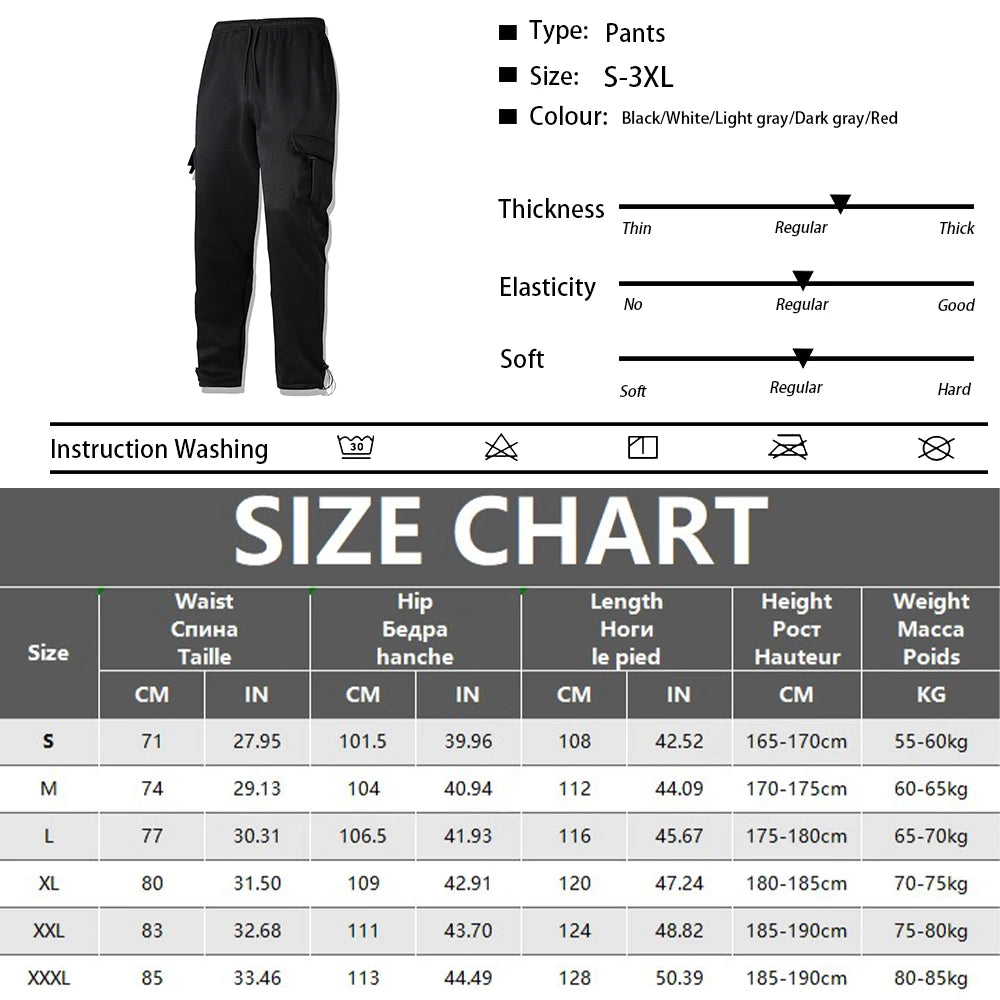 New Cargo Pants Men's Loose Straight Streetwear Jogger Pant Fashion Trousers Multi-Pocket Casual Sweatpants Male Pants.