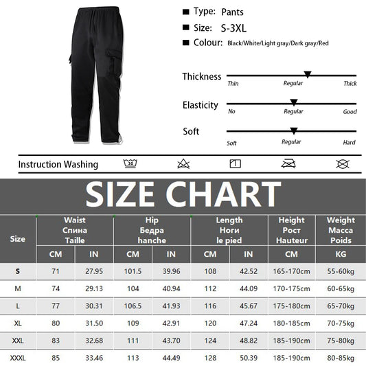 New Cargo Pants Men's Loose Straight Streetwear Jogger Pant Fashion Trousers Multi-Pocket Casual Sweatpants Male Pants.