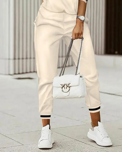 New Fashion Women Plaid Print Splicing Zipper Front Hooded Top & Pants Set Two Pieces Suit Flare Pants Outwear Autumn Outfits.