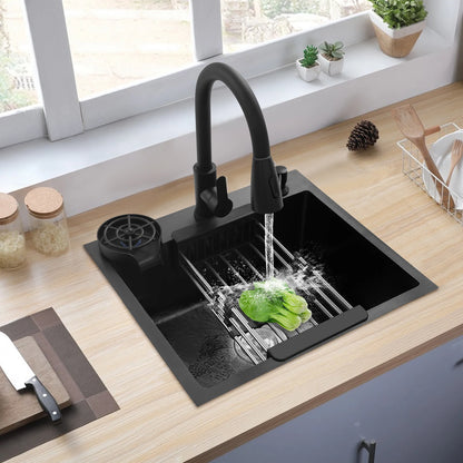 50cm X 40CM Multi-functional Kitchen Sink with Pull-Out Faucet Home Application