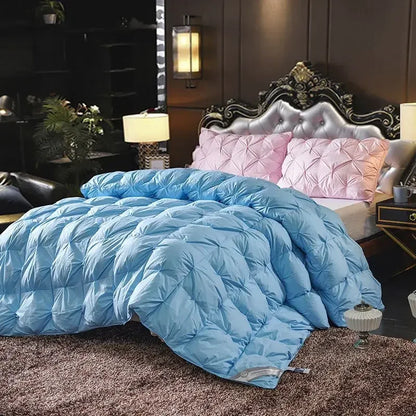 Goose Down Soft Duvet Luxury Blanket King Queen Twin Size Comforter Bedding Filler Bread Shape Super Warm Quilt.