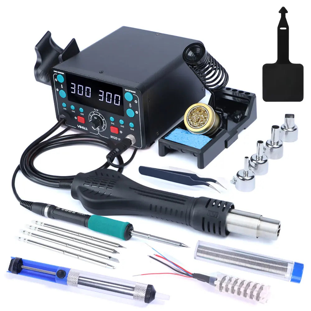 YIHUA T12 Lötkolben Station Kit Schnelle Heizung Schweißen Für SMD PCB Reparatur Werkzeuge Elektronische Auto-schlaf Hor Air rework Station