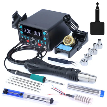 YIHUA T12 Lötkolben Station Kit Schnelle Heizung Schweißen Für SMD PCB Reparatur Werkzeuge Elektronische Auto-schlaf Hor Air rework Station