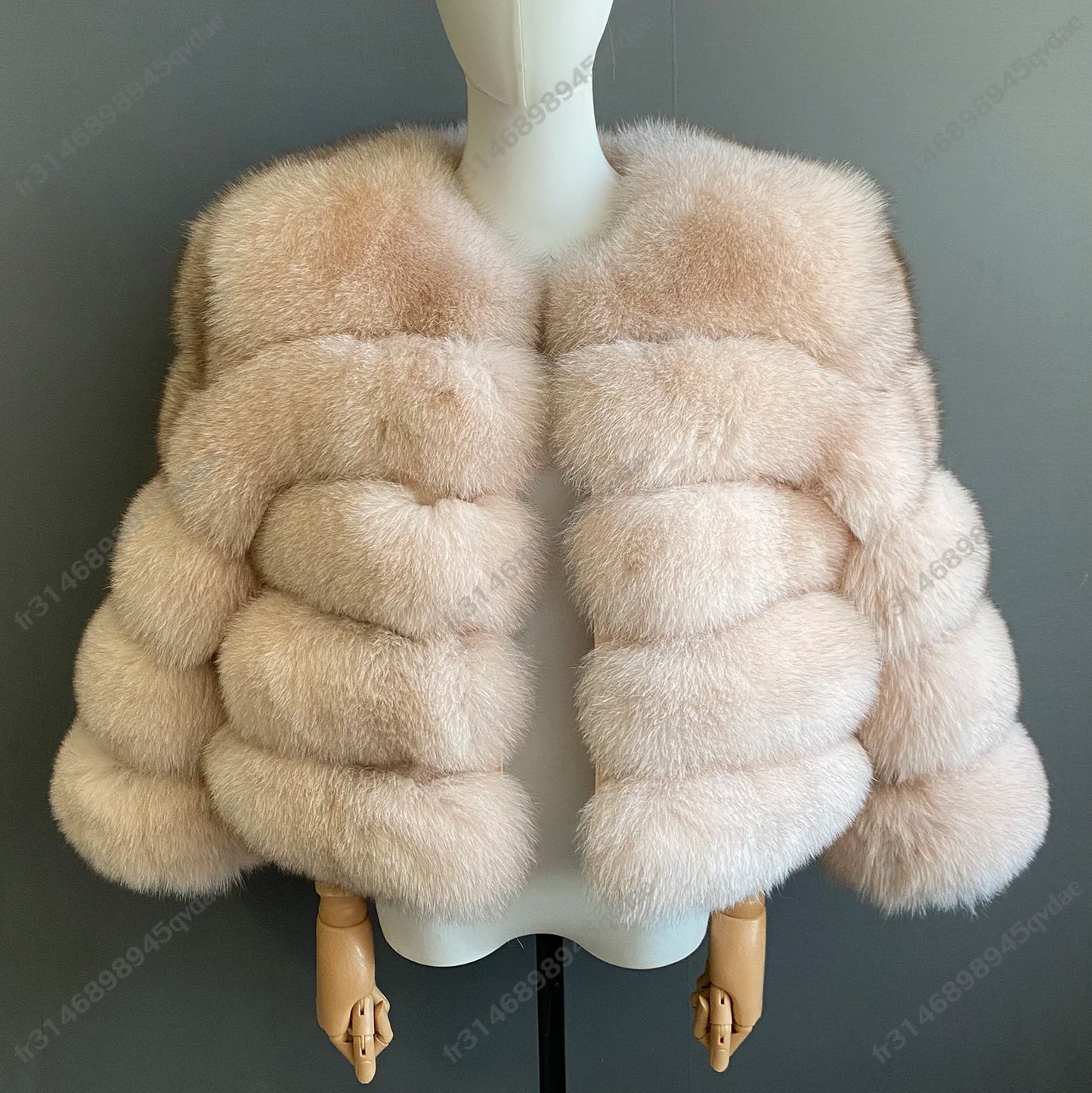 Damen Pelzmantel Damen Fuchspelzmantel Natürlicher Fuchsmantel Damen Werbeartikel Original echte europäische und amerikanische Modelle