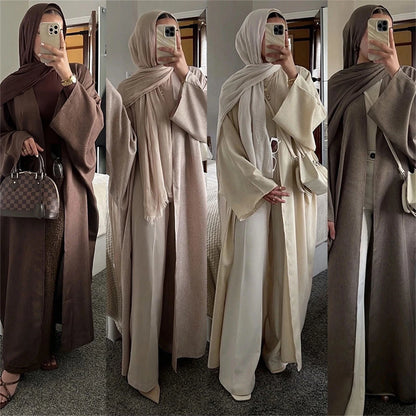 Ähnliche Baumwolle Leinen Batwing Kimono Abaya Dubai Islam Muslimischen Kleid Für Frauen Kebaya Kaftan Robe Musulmane Kaftan Marocain Femme.