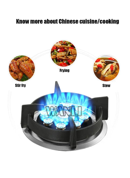 7.0KW Household Single-Burner Gas Stove/Single Induction Cooker/Electric Dual Purpose Stove/Toughened Glass Panel.