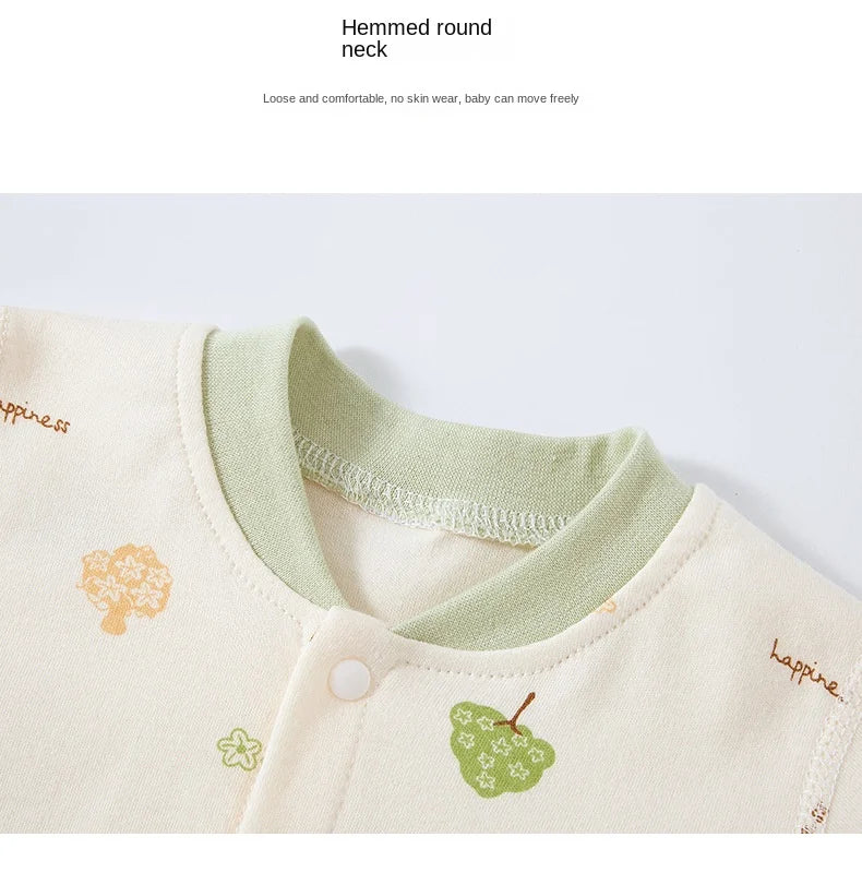 Baby-Body, Baumwolle, bedruckt, langärmelig, für Jungen und Mädchen, für Kleinkinder, Komfort, Creeper, Einteiler, Frühling und Herbst.