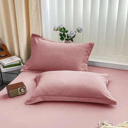 1PC solid color bed cap anti-slip protective cover dust covered sheet.