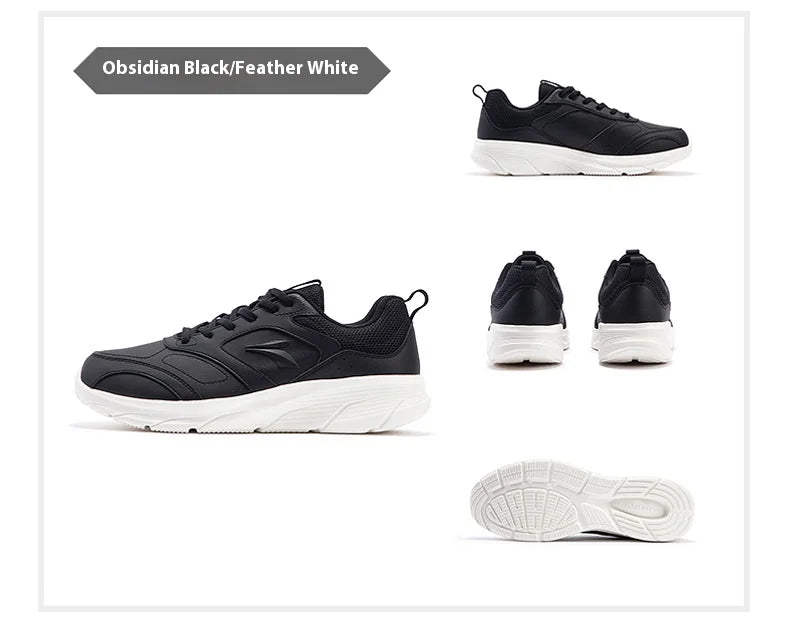 361 Degrees Men Running Shoes Lightweight Cushioning Leather Waterproof Casual Rebound Jogging Non-Slip Sneakers male 672432227