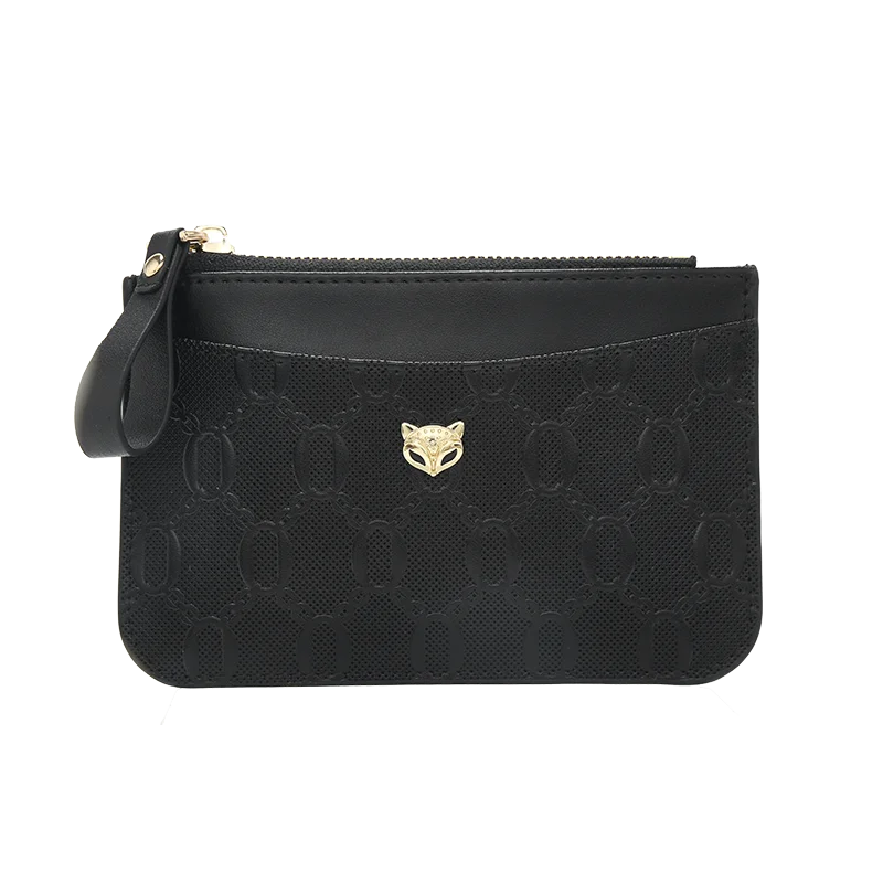 FOXER Split Leather Women's Card Holder Wallet Fashion Anti-theft Thin Wallet Mini Clutch Bag Ladies Short Coin Wallet Purse