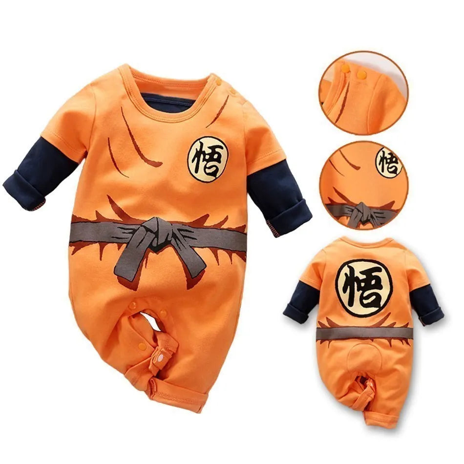 Baby Sommer kurz ärmel ige Baumwolle Anime Overall Jungen Mädchen Rollenspiel Kostüme Baby Kurzarm Body suits Kinder Stram pler