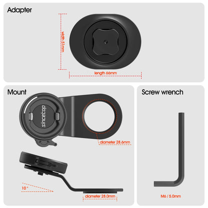 Bike Stem Phone Mount,Mountain Bicycle Phone Holder,Universal Aluminum Handlebar Cell Phone Cycling MTB Quick Attach/Detach.