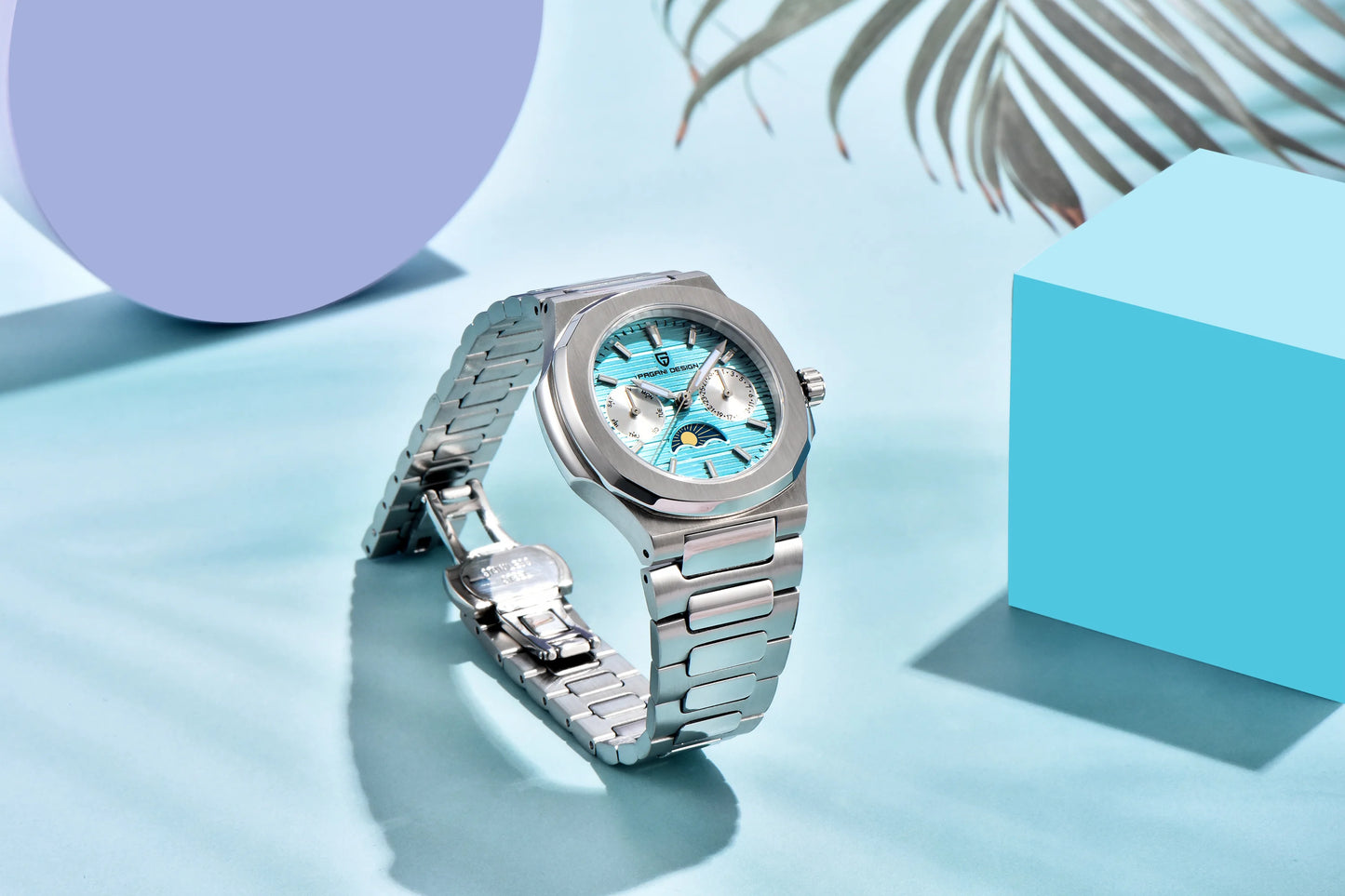 PAGANI DESIGN  Women's Watches Luxury Quartz Watch For Women Multifunctional Chronograph Moon Phase Automatic Date Ladies Watch.